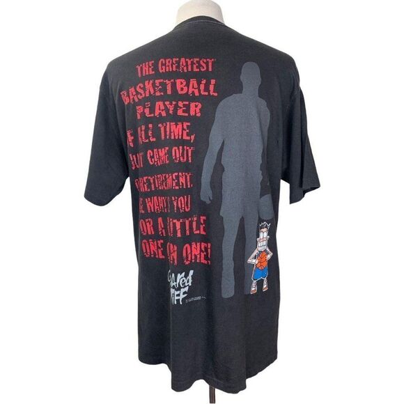 Vintage Basketball T-Shirt XL Black Scared Stiff - Picture 3 of 10